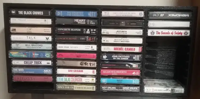 Cassette tapes - Pop, Rock, Prog, Jazz, Fusion.