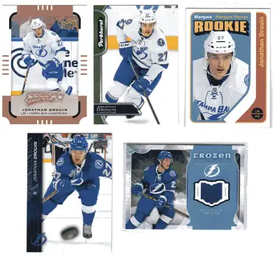 CARTE DE HOCKEY LOT DE 5 CARTES JONATHAN DROUIN, View more