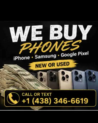 SERIOUS iPHONE BUYER SERIOUS iPHONE BUYER We are actively buying BRAND NEW iPhones in Montreal. Seal...