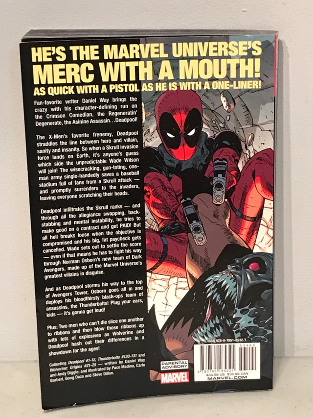 DEADPOOL Complete Collection Marvel Comics Vol 1 & 2 TPB dans Bandes dessinées  à Ottawa - Image 4