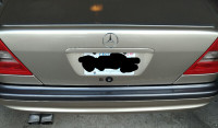 Mercedes  C Class BMW 3 series trunk lid LIP Spoiler pre-painted