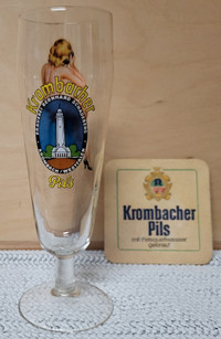 Vintage Krombacher Pils Glass 