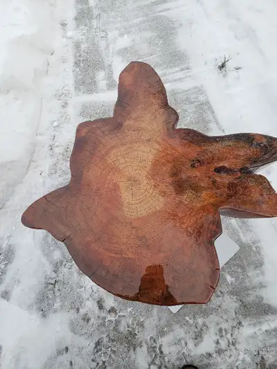 Hand made Reclaimed live edge side table, View more