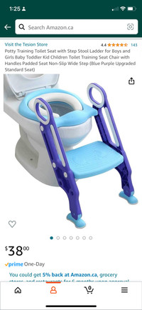 Potty training seat with steps 