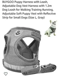 Reflective Safety Pet Dog Harness and Leash Set