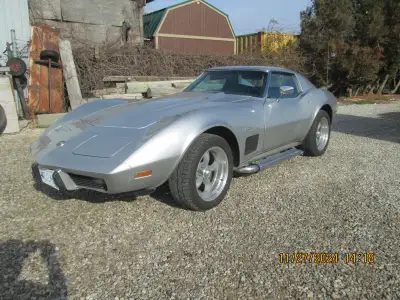 1976 Corvette bought new, 1 owner. never winter driven. original paint, no cracks. silver metallic....