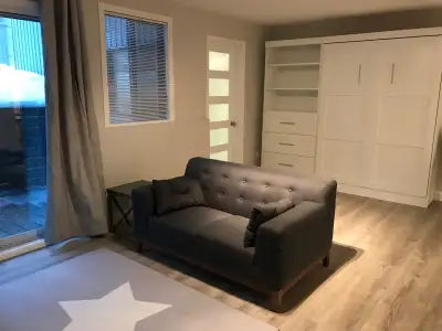 LOFT MEUBLÉ JARDIN ST-ROCH, RÉNOVÉ, FORMULE TOUT COMPRIS, WI-FI