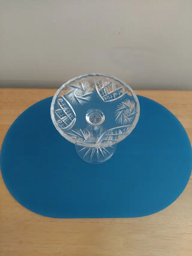 Pinwheel Crystal Pedestal Candy Dish63694147524099121