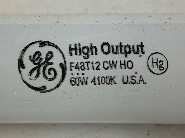 GE F48T12 CW HO High Output Fluorescent Lamps (new) in Indoor Lighting & Fans in Strathcona County