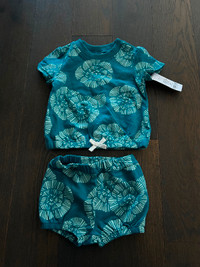 Carters 12 month short set NWT