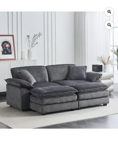 BRAND NEW IN BOX Large modular cloud couch sofa GREY, View more