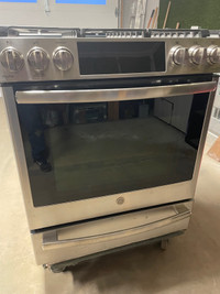 GE Profile 30” Slide in dual fuel range and convection oven