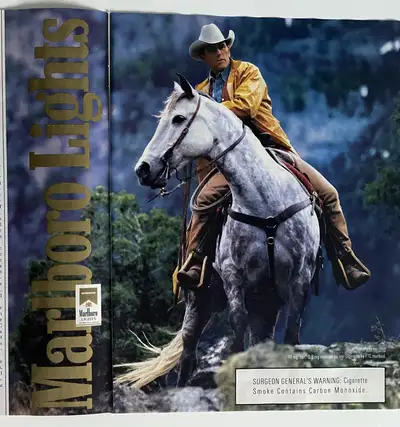 ‘00 Marlboro Lights Cigarettes Original 2 Pg Ad, View more
