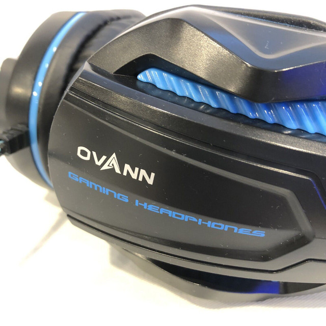 OVANN X2 BLUE PRO GAMING 3.5MM WIRED HEADPHONES W/ MIC WORKS dans Appareils électroniques  à Ville de Montréal - Image 3