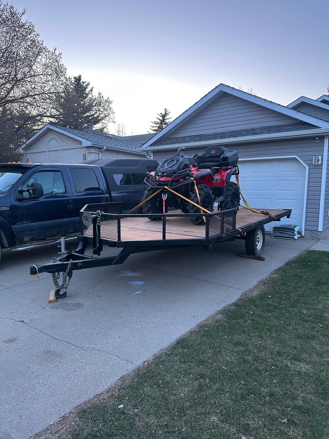 flat deck trailer  in Cargo & Utility Trailers in St. Albert