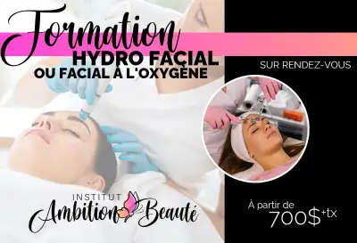L'institut Ambition Beauté offre plusieurs cours complets et /ou perfectionnements en soin du visage...
