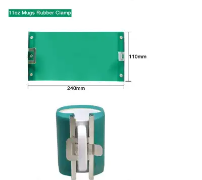 Rubber Clamp for 11oz Mug 3D Sublimation Transfer Machine 000205, View more
