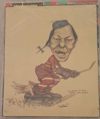Poster Caricature 11 x 14 Perspective 1974 Yvan Cournoyer