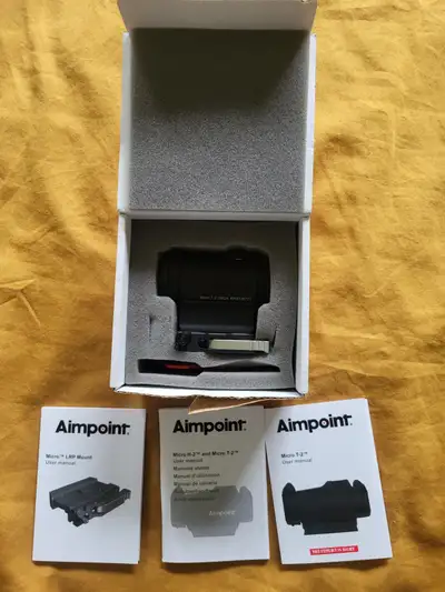 Aimpoint Micro T2 red dot sight with Micro LRP mount., View more