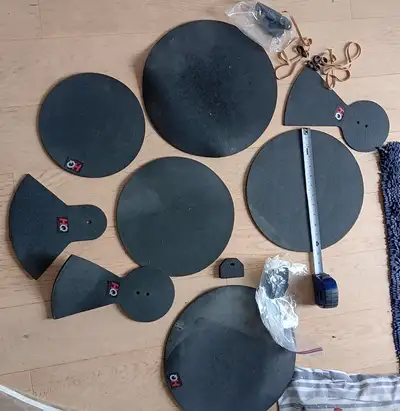 Drum cymbal mute pads, View more