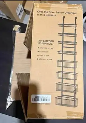 Over the door pantry organizer with 8 baskets , View more