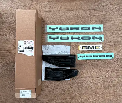 GMC YUKON EMBLEM PACKAGE BLACK DOOR AND HATCH EMBLEMS *Brand New GMC OEM Parts PAID: $382.06 SELLING...