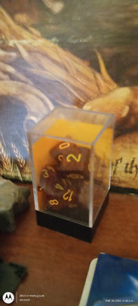 Set of game dice new rifts d&d roll a d20