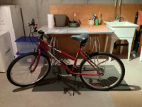 LADIES  BICYCLE  “TOMATO RED”