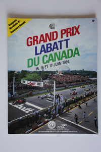 Formula One CANADA Grand Prix Labatt 1984 Official Program