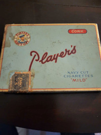 60s players cigarette tin