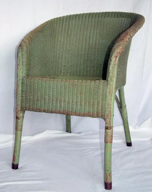 Wicker Lloyd Loom chair 1936 thru 1945 looking for in Arts & Collectibles in Winnipeg - Image 6