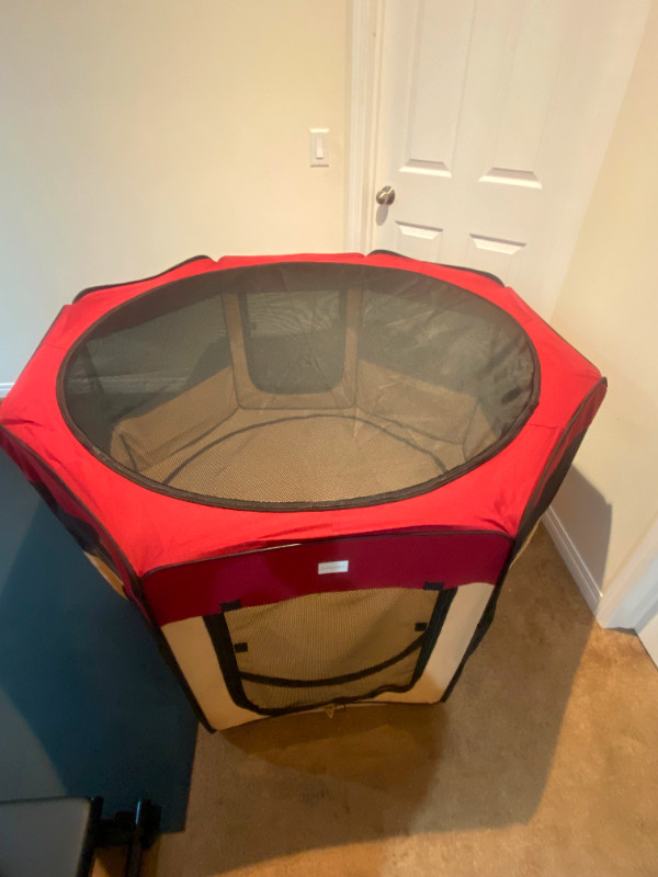 XL Pet playpen 61x30 Inches Maroon in Accessories in Calgary