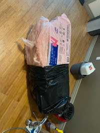 Partial bag of pink insulation R20