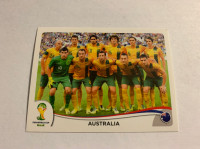 2014 Panini FIFA World Cup Stickers Brazil AUSTRALIA TEAM #166
