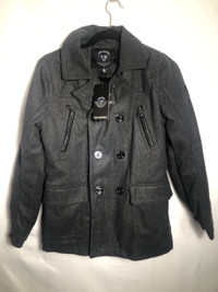 Boys Dark Grey Wool Jacket. NEW. Size 14/16. Urban Republic.
