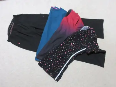 Size Small Black Scrub pants with elastic waistband and plenty of pockets Three size Small Scrub top...
