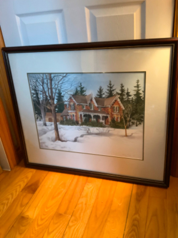 Vtg Ltd Ed Print “Halton Homestead” Artist Carole Black in Arts & Collectibles in Belleville