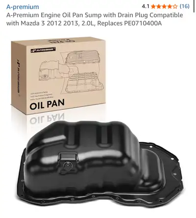 Mazda 3 Engine Oil Pan and Plug, View more