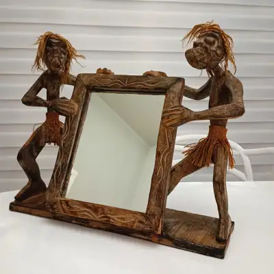 Wood Carving Statues with Mirror, View more