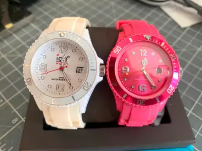 Watches for $15 - black Point Zero, pink and white Ice, View more