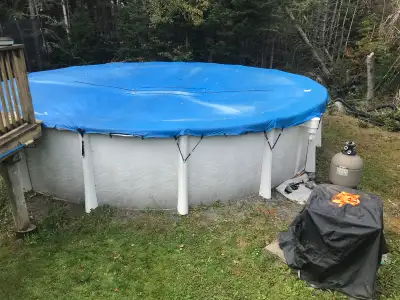 Firm price and selling as a package no individual parts sold Pool liner/cover ripped winter 2025/26...