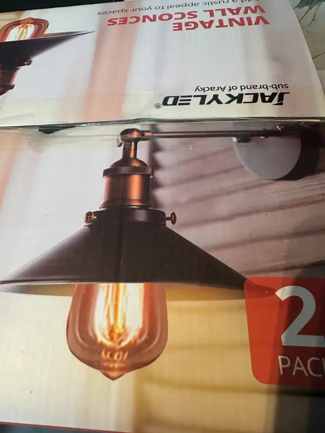Industrial Decor Retro Wall Lights for Home Bedroom Stair Mirror in Indoor Lighting & Fans in Mississauga / Peel Region - Image 3