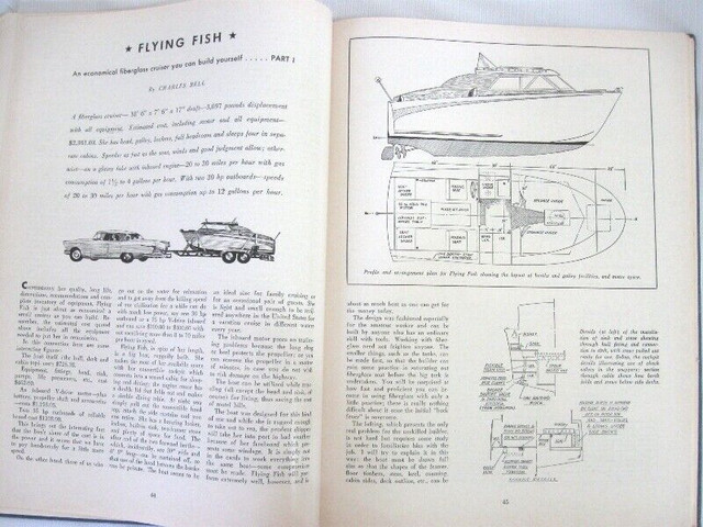 FIBERGLASS BOATS YOU CAN BUILD..publshd. by Motor Boating.c.1963 dans Essais et biographies  à Ouest de l’Île - Image 3
