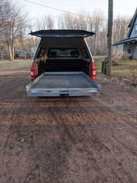 Truck cap and sliding bed liner