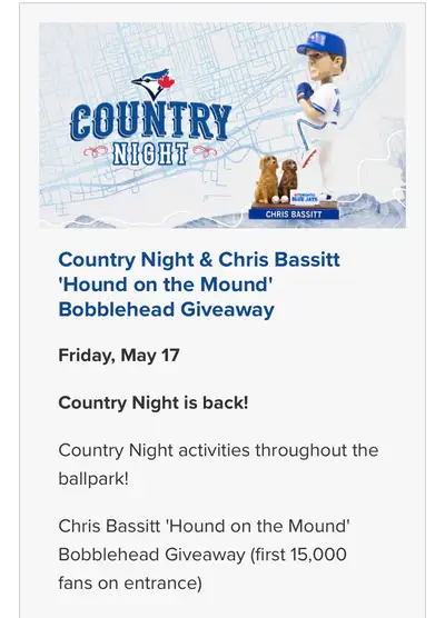 Chris Bassitt 'Hound on the Mound' Blue Jays Bobblehead, View more