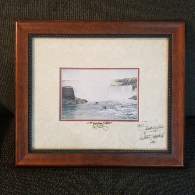 Walter Campbell Signed Print - Niagara Falls in Arts & Collectibles in Kitchener / Waterloo