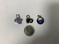 (3) 1970's NHL Charm Bracelet or Pendant Necklace Charms