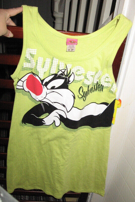 LOONEY TUNES SLEEP TANK TOP PAJAMA SYLVESTER THE CAT in Women's - Other in Oshawa / Durham Region - Image 2