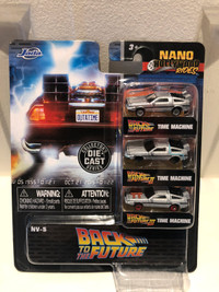 DIE CAST BACK TO THE FUTURE 1,2,3 COLLECTION 