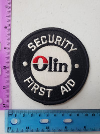 Olin security first aid patch badge crest